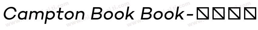 Campton Book Book字体转换